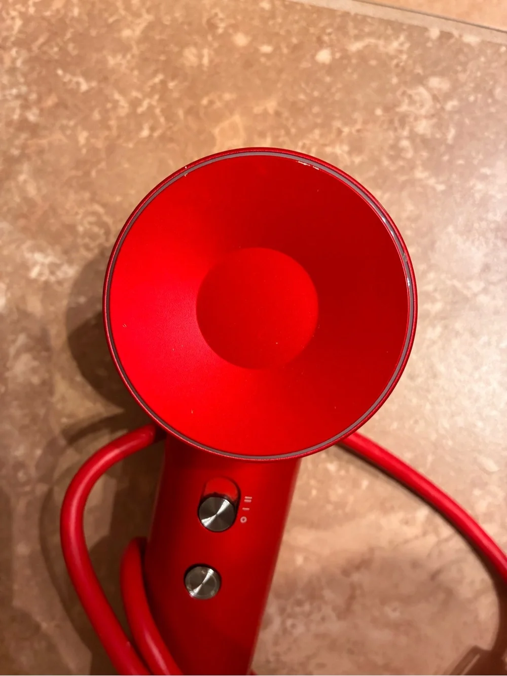 Laifen Red Corded Hair Dryer - Sleek Travel-Friendly Styling Tool